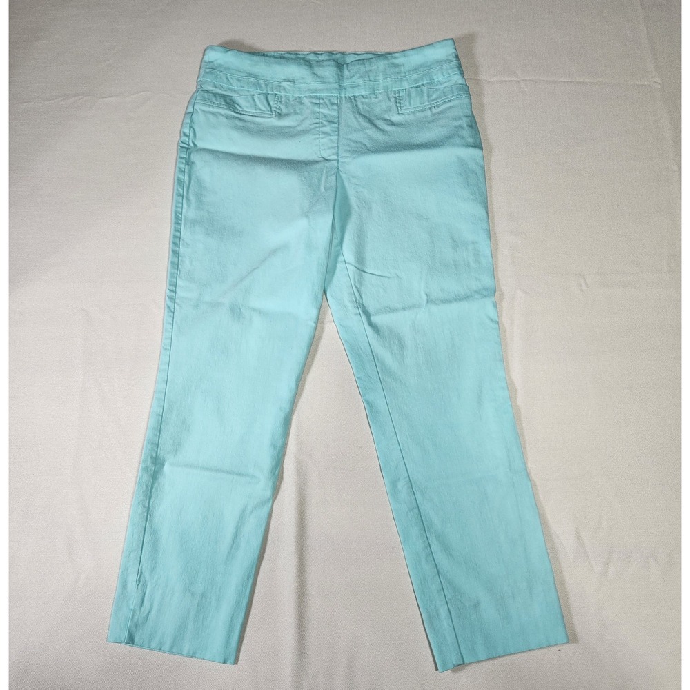 Renuar Women's Pants Pull On Size 12 Faux Front Pockets (fit 32.5W 26L)